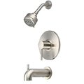 Pioneer Single Handle Tub and Shower Trim Set in PVD Brushed Nickel T-4MT110-7S-BN
